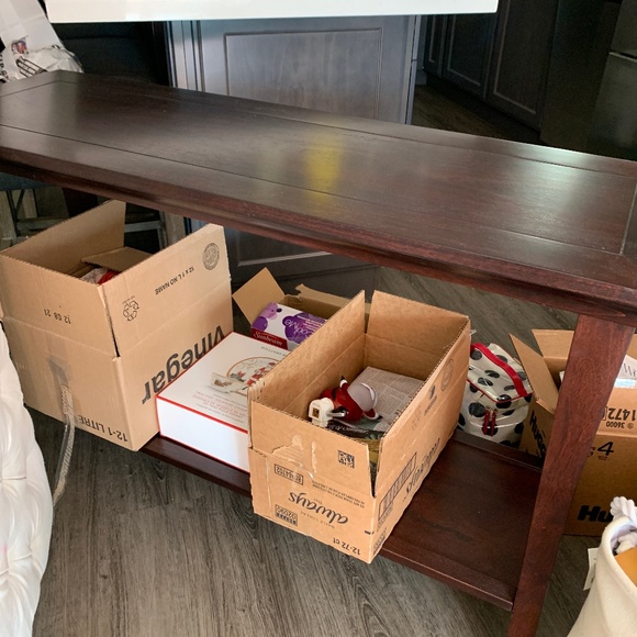 Pottery Barn Large Console Table in Espresso - Picture 1 of 1